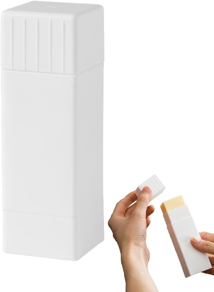 Botermes - Boterhouder - Brood Beleggen - Rechtopstaand Ontwerp - 3.6x3.6x11cm - Wit