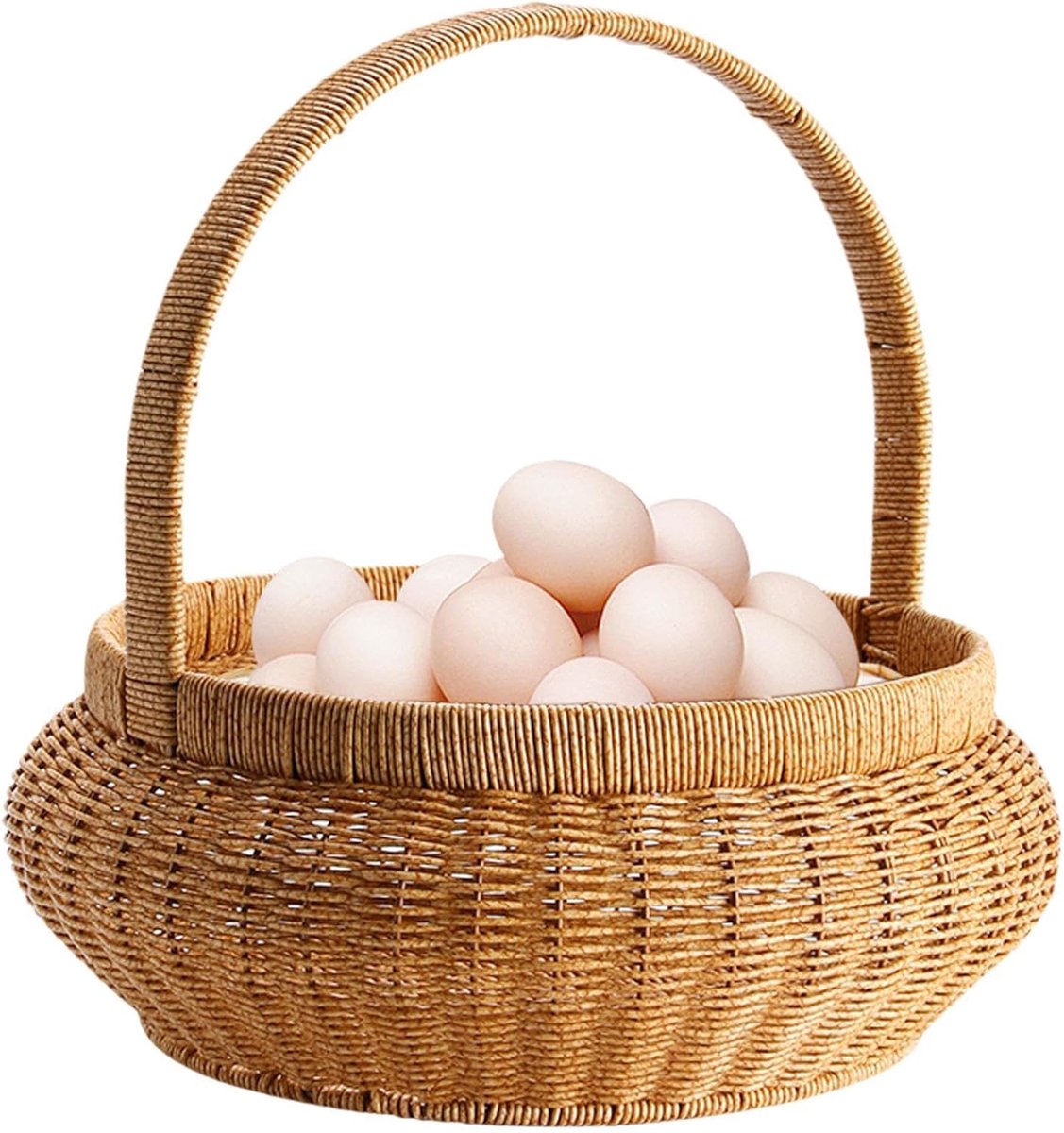 Rieten mand - Decoratieve mand - Keuken opslag - Imitatie rotan materiaal - 30 cm breed