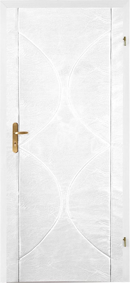 Deurbekleding Isolatie - Deur Reparatie - Binnendeur Bescherming - Geluids Warmte-isolerend - 101x205 cm - Wit Gewatteerd