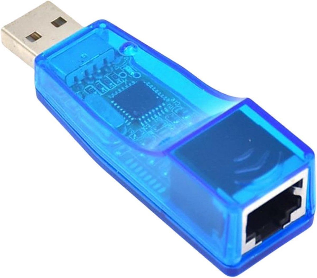 Draadloze Wifi Adapter - Netwerk Converter - Internet Verbinding - Gebruiksvriendelijke Installatie - Compact Ontwerp - Blauw