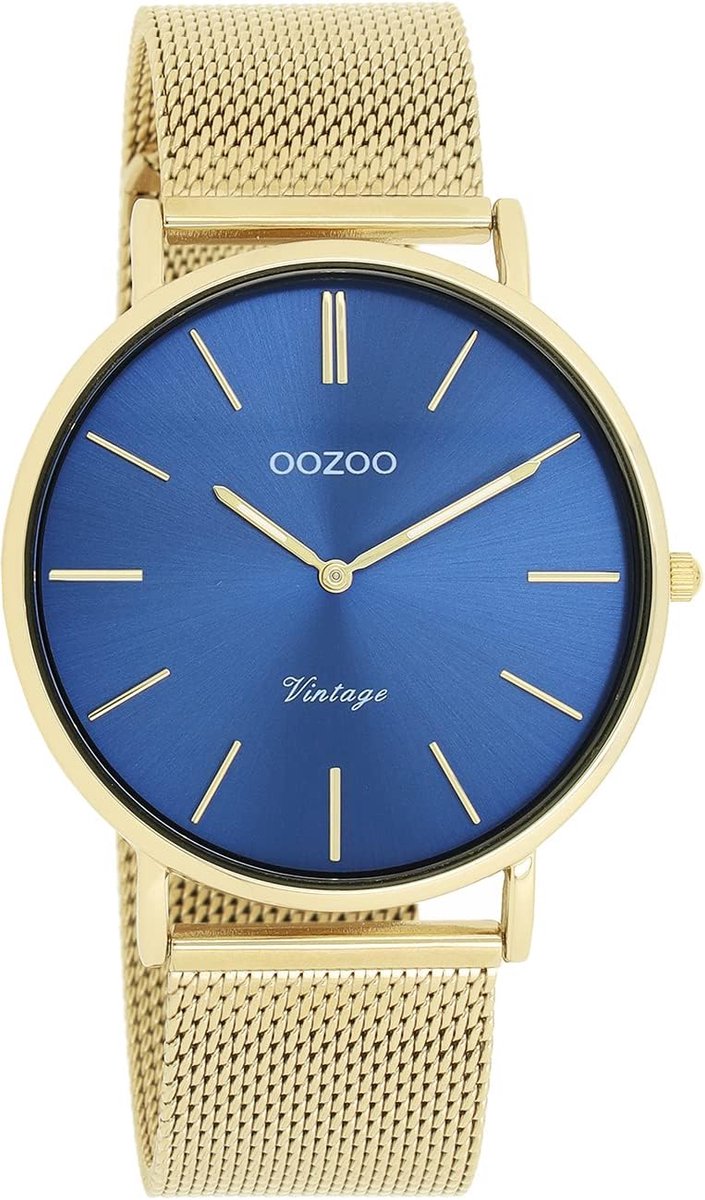 Dameshorloge - Armbandhorloge polshorloge - Dagelijks gebruik - Krasbestendig glas - 40mm kast - Goud blauw