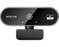 4K Webcam - Webcam Streamen - Zakelijk Vergaderen - Draadloze Monitor Gebruik - 2 Miljoen Pixels
