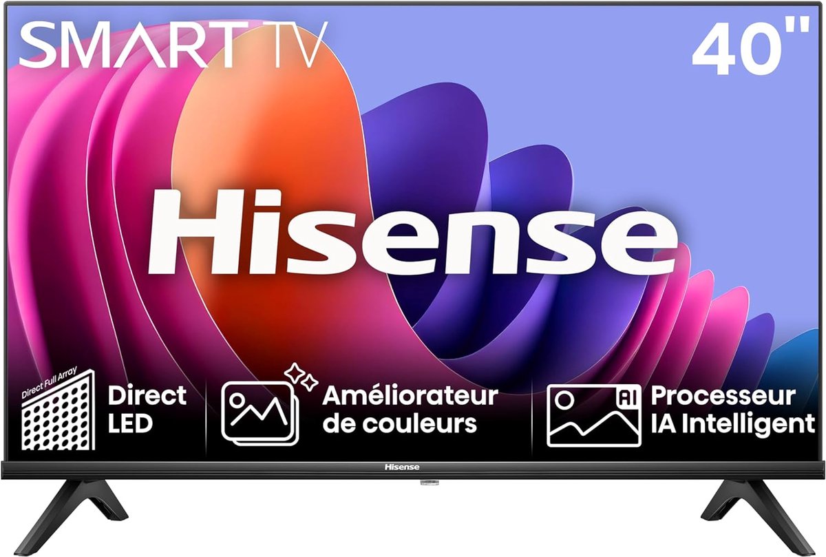 Smart TV - Full HD Televisie - Thuisentertainment - Dolby Audio - 40 Inch - Zwart