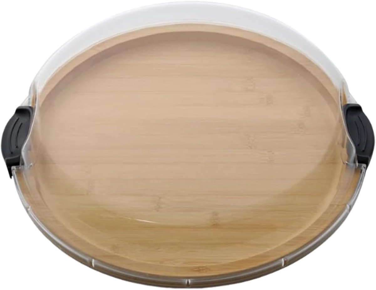 Houten Kaasplank - Snackschotel Deli - Feestelijk Serveren - Met Deksel - 30x30cm