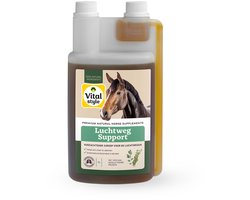 VITALstyle LuchtwegSupport - Paarden Supplement - Verzachtende Siroop Voor De Luchtwegen - Met o.a. Honing & Tijm - 1 L