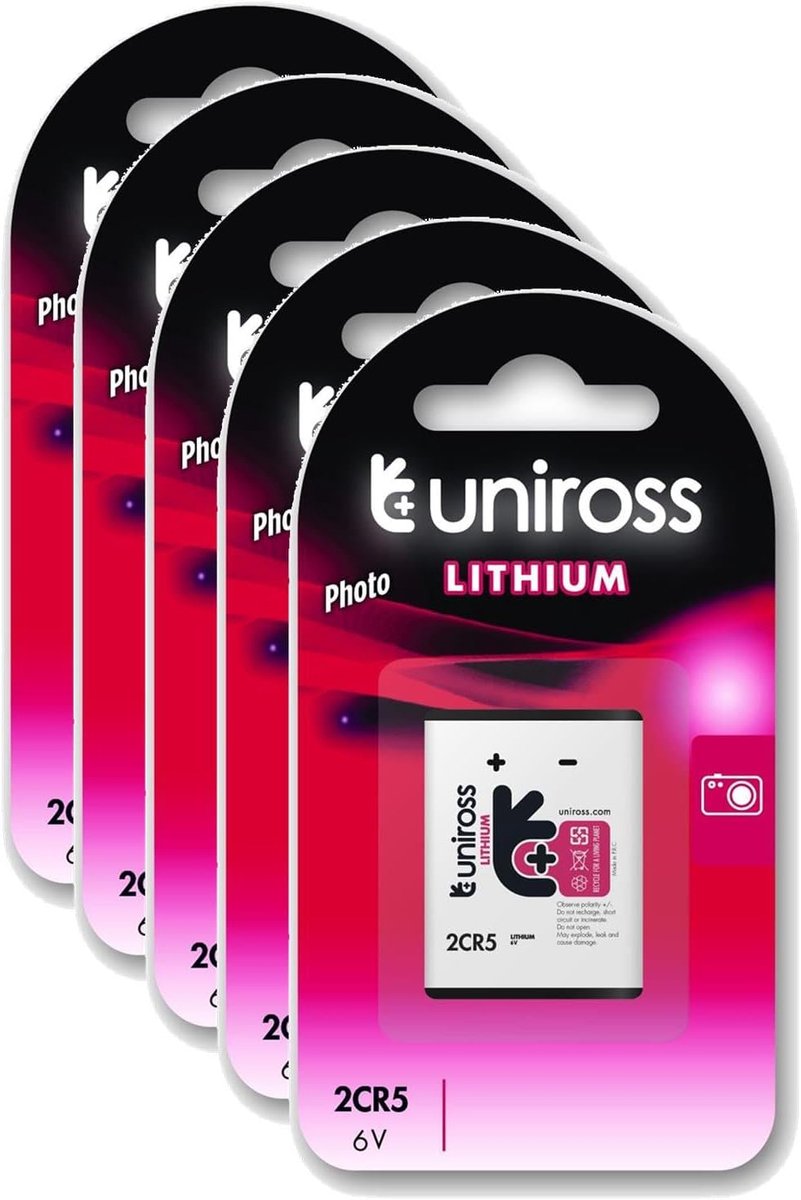 Lithium Batterijen - Wegwerpbatterijen - Camera Voeding - 5 Stuks Pakket - 6 Volt