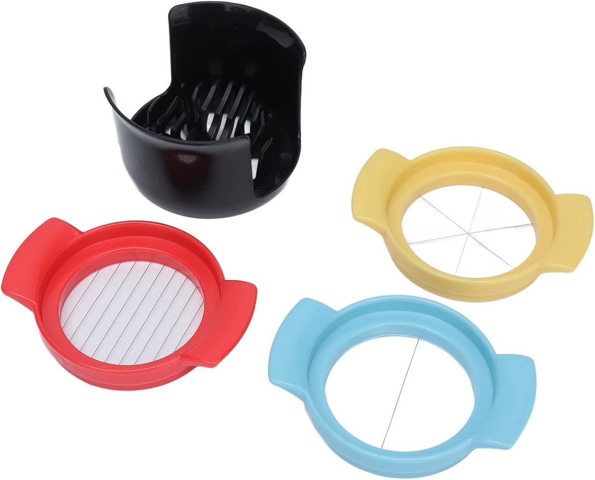 Eiersnijder Set - Keuken Gadget - Gekookt Ei Snijden - Ergonomisch Ontwerp - 2 Delig