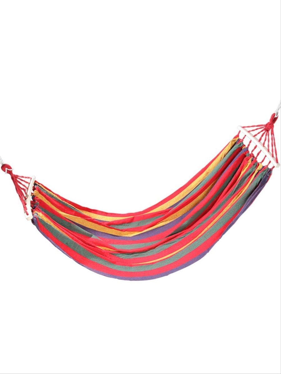 Dubbele Hangmat - Outdoor Relax - Kamperen Tuin - Anti-rol Ontwerp - 200 x 100 cm - Rood