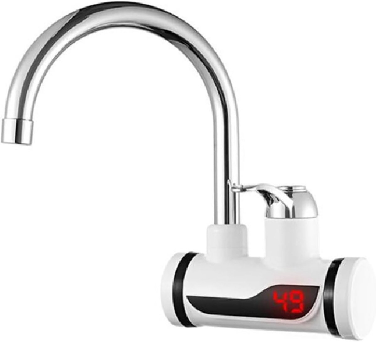 Elektrische Keukenboiler - Directe Verwarmer Kraan - Direct Warm Water - Energiebesparend Ontwerp - Laterial Inflow - Wit