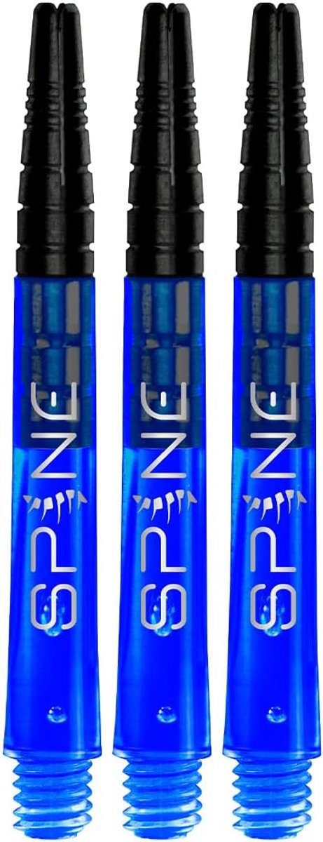Dart Shafts - Dart Accessoires - Precisie Werpen - Versterkte Metalen Top - Medium Lengte - Blauw