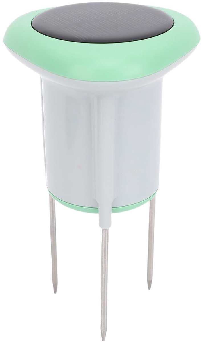Bodem Sensor - Vochtigheidsmeter Temperatuurmeter - Planten Verzorging - Zonne-energie Opladen - Realtime Data - Zwart