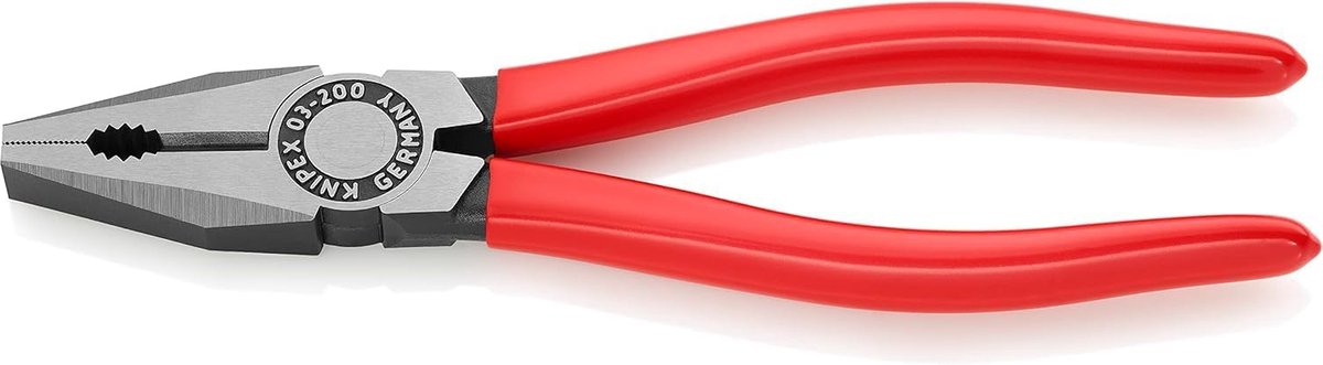 Combinatietang - Multitool tang - Klusser gereedschap - Ergonomische handgreep - 200 mm - Rood