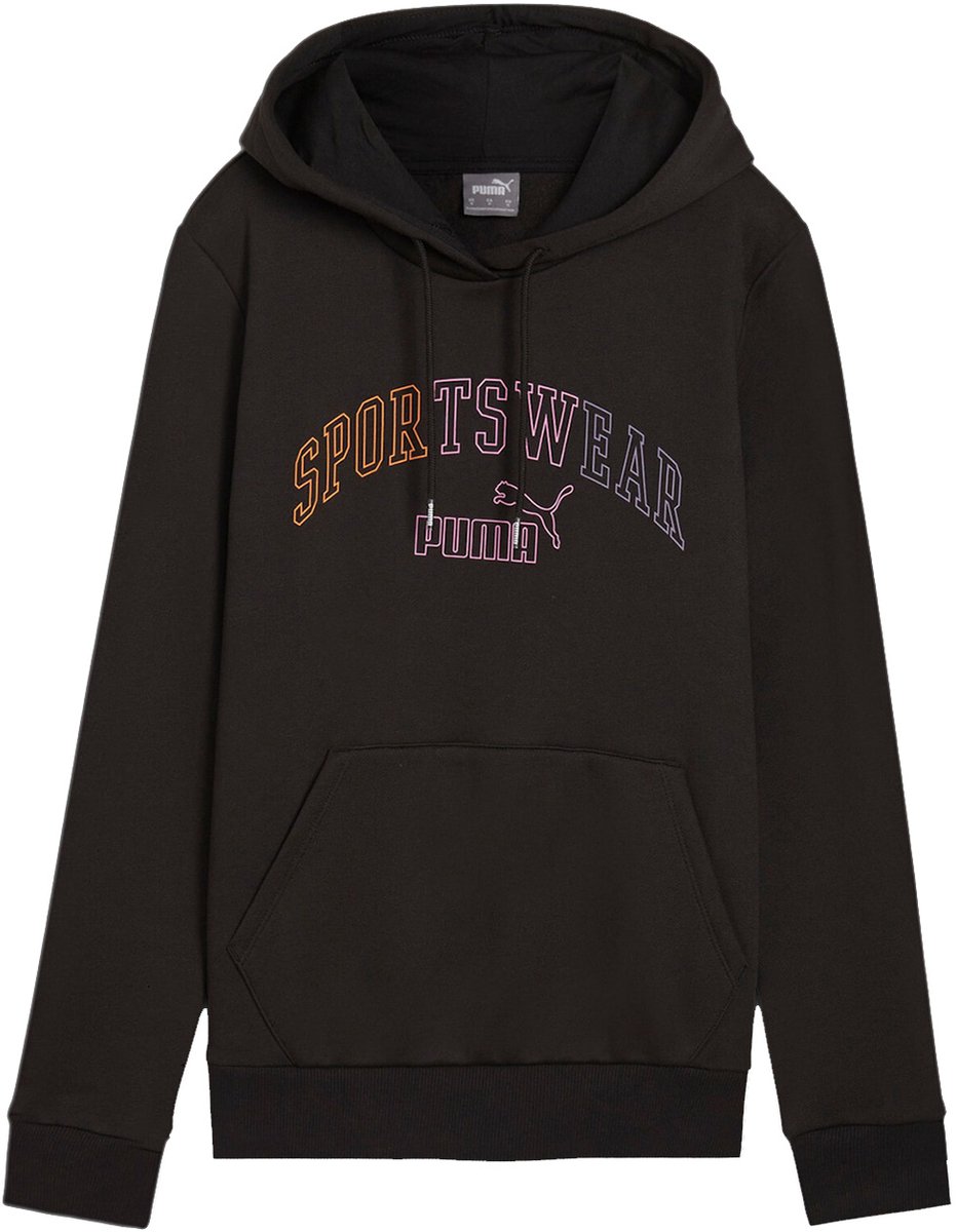 Puma Sweater Dames Ess+ Logo LAB Hoodie FL Zwart