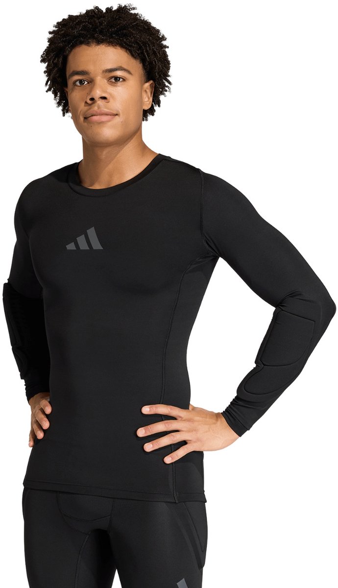adidas T-shirt Doelrska Heren Padded Goalkeeper Base Layer Zwart - Maat 2XL