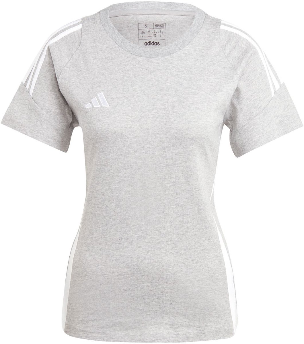 1060x1200.jpg adidas T-shirt Dames Tiro 24 Sweat Tee Grijs - Maat XS - Afbeelding 1