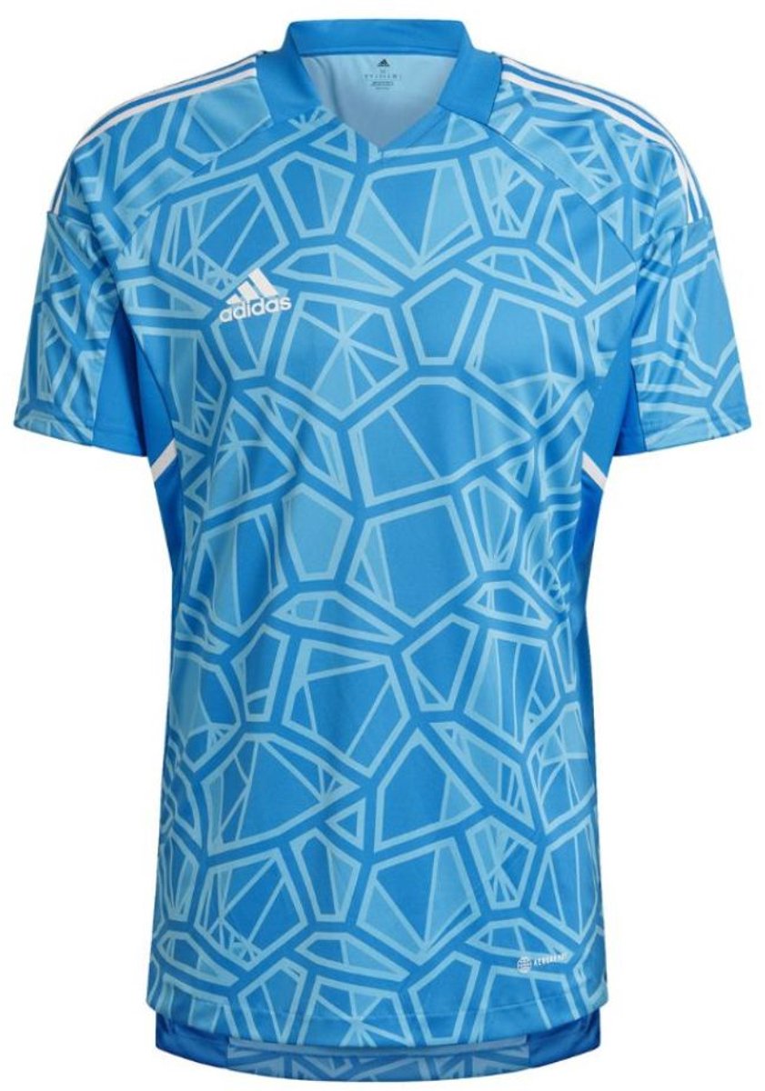 adidas T-shirt Heren Condivo 22 Goalkeeper Jersey Short Sleeve Blauw - Maat S