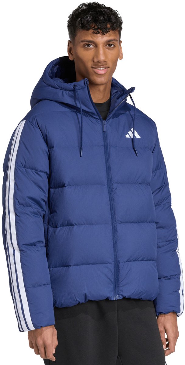 adidas Jas Heren Ess 3S P D HD J Blauw