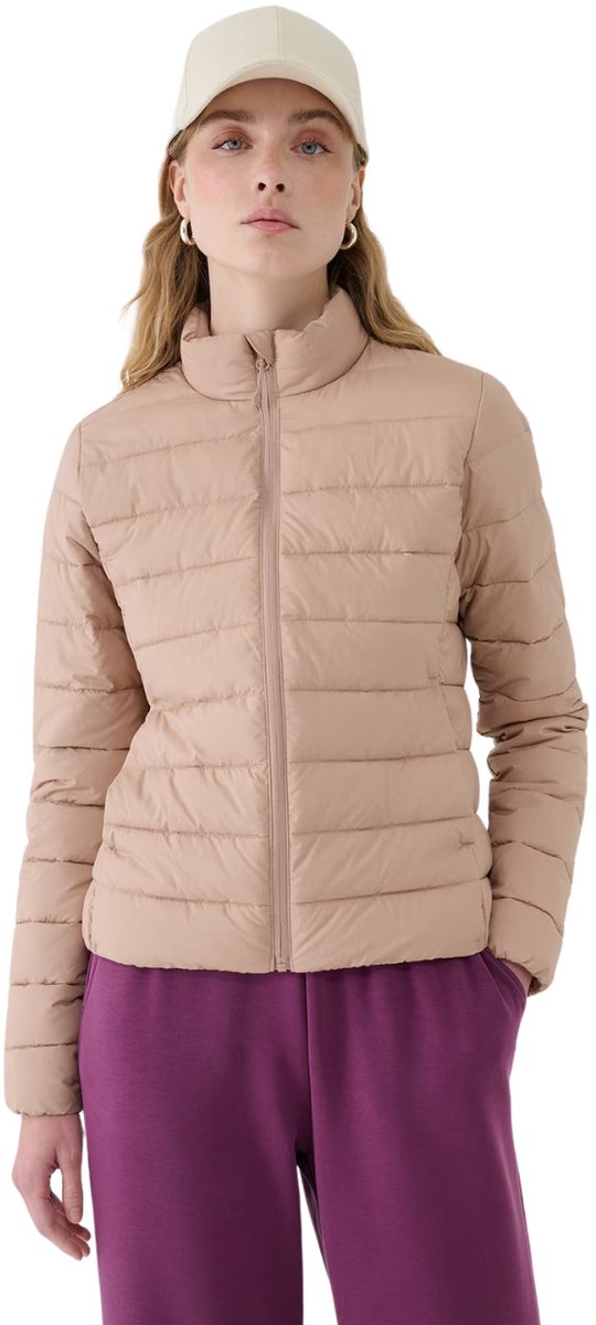 4F Jas Dames Gewatteerde Beige - Maat L