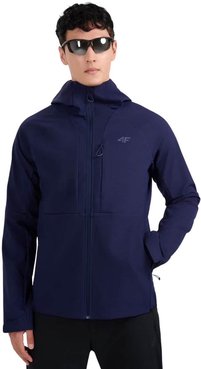 4F Jas Heren softshell Donkerblauw - Maat L