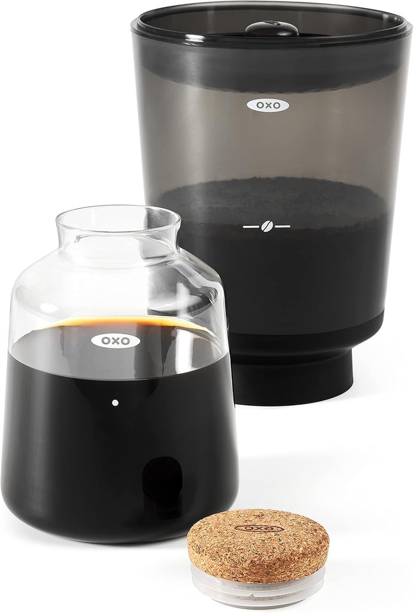 Koud Brouwen Koffiezetapparaat - Cold Brew Maker - Thuis Koffie Maken - Compact Ontwerp - 27.3cm Hoogte - Metaal