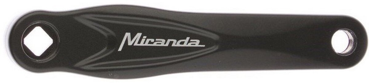 Crankstel voor rechter Miranda Alfa 1 170 mm - zwart gecoat