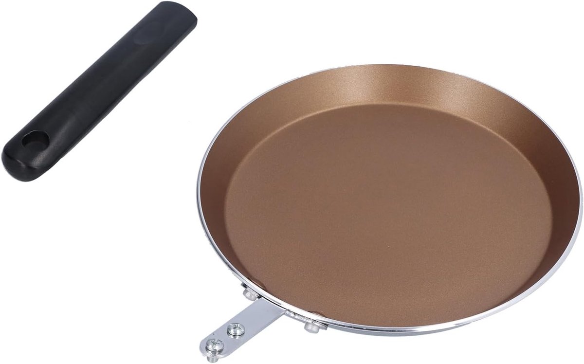 Koekenpan - Koekenpan plat - Pannenkoeken bakken - Medische steen coating - 28 cm - Meerkleurig