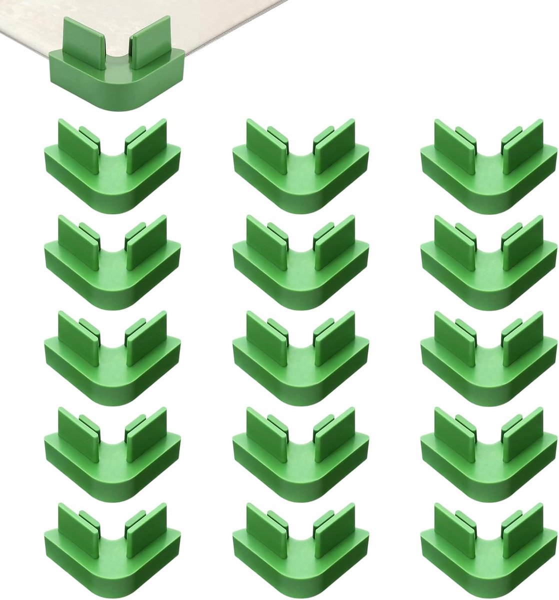 Stapelbakken Organizer - Keuken Lades - Ruimte Besparen - 16 Stuks Set - Compact Ontwerp - Groen