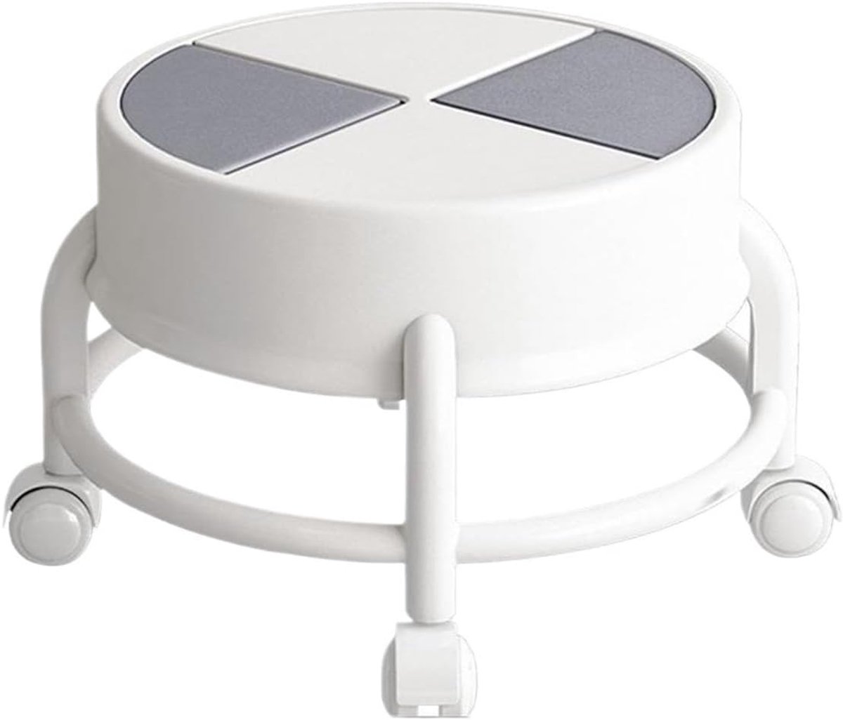 Lage Kruk - Rolstoel Katrol - Ondersteuning Zitten - 360 Draaibaar - 34x34x24cm - Grijs