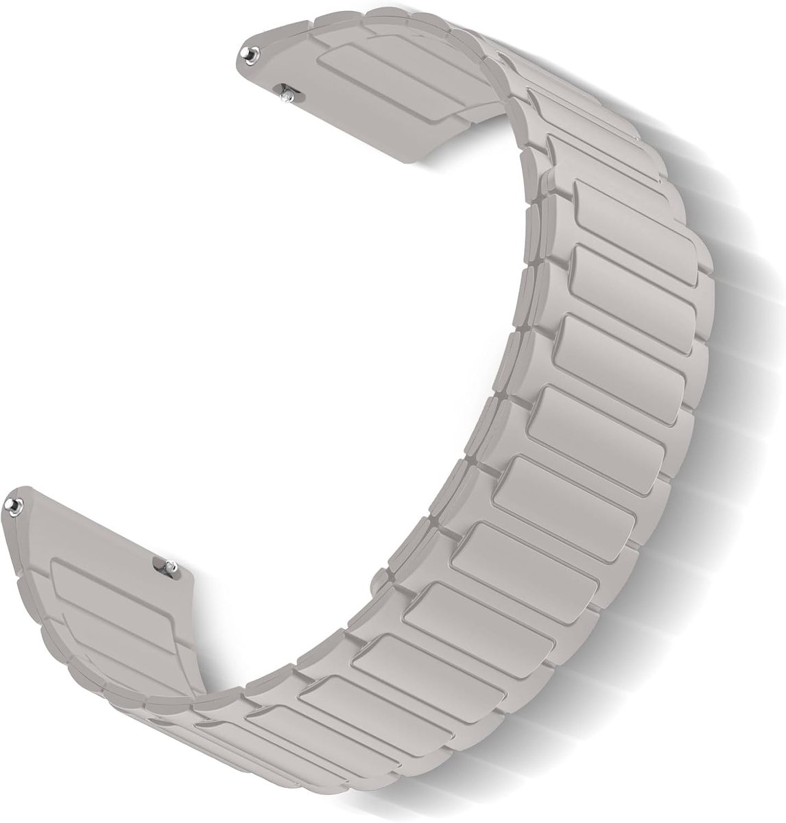 Siliconen Horlogeband - Verstelbaar Bandje - Dagelijks Gebruik - Magnetische Sluiting - 20 mm Breedte