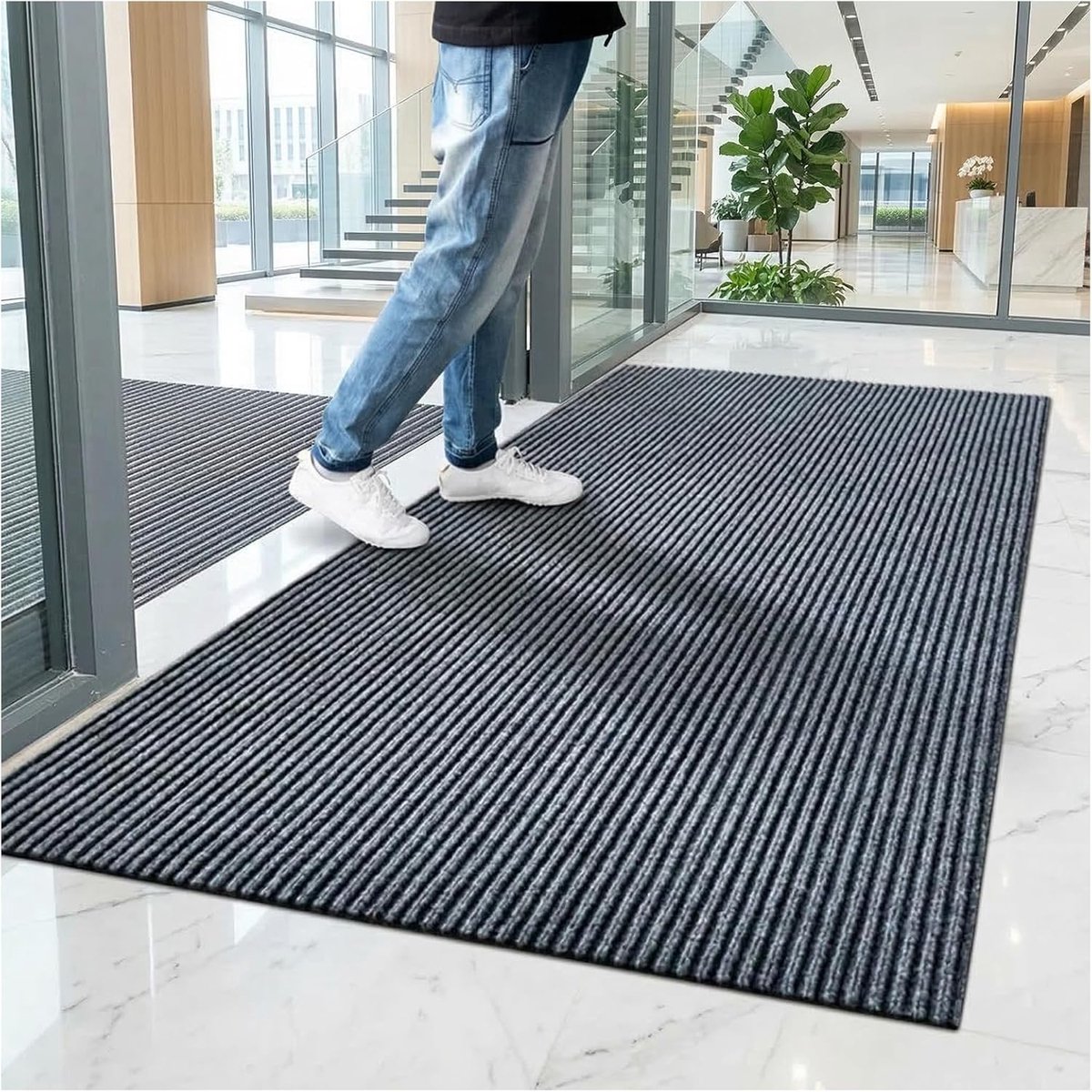 Binnendeurmat Antislip - Stijlvolle Vuilvanger - Schoon Huis Houden - Stofabsorberend En W