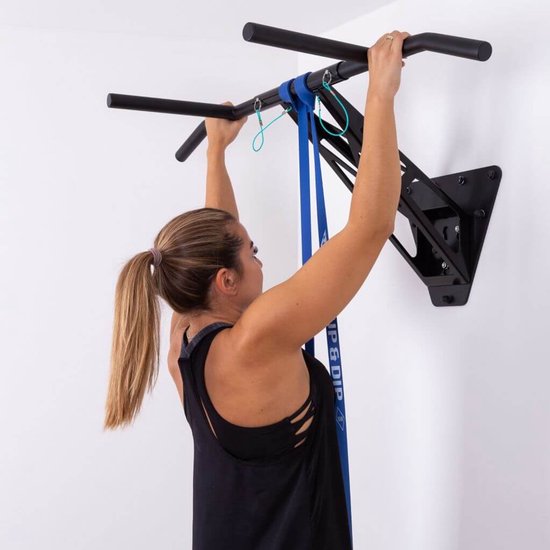 Barre De Traction Murale Sportstech 4en1 – Pliable, 6 Poignées Antidérapantes, Support 150 Kg