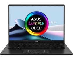 ASUS Zenbook 14 OLED UM3406GA-QD031W Copilot+ PC AMD Ryzen AI 7 445 Laptop 35,6 cm (14") WUXGA 32 GB LPDDR5x-SDRAM 1 TB SSD Wi-Fi 6E (802.11ax) Windows 11 Home Nederlands Zwart