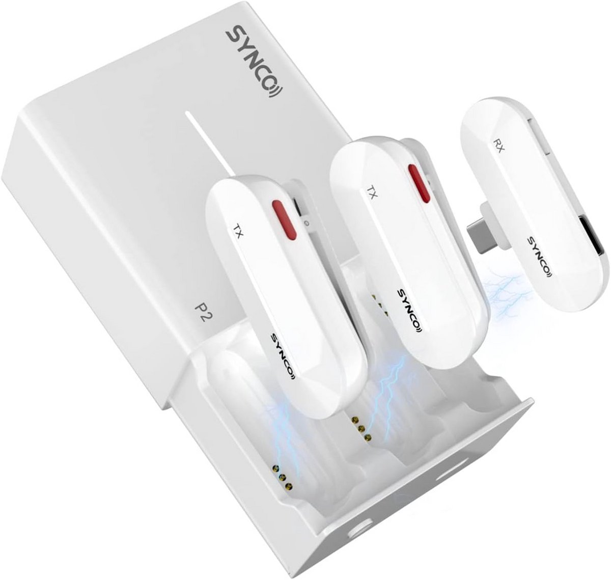 Draadloze Lavalier Microfoon voor Telefoon met USB-C en Lightning Aansluiting