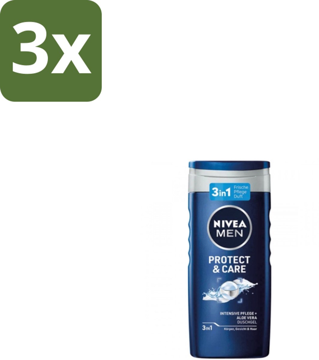 Nivea Men – Douchegel – Original Care – 250 ml - Bulkverpakking - 3 stuks