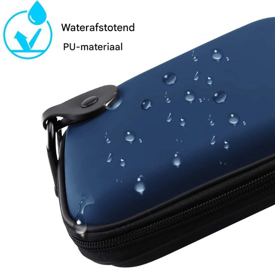 Ynkkvre - Harde Schijf Draagtas - Opberghoes - Powerbank Organizer - Waterafstotende Beschermhoes - Schokbestendig Ontwerp Voor 1-6 TB 2.5" HDD/SSD - 1 Stuk - Blauw van Ynkkvre — afbeelding 5