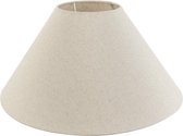 QAZQA rond extra schuin velours - Lampenkap - Ø 500 mm - Beige -