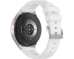 Siliconen bandje - geschikt voor Garmin Vivoactive 4 / Venu 3 / Venu 2 / Forerunner 255 / Forerunner 265 / 570 (47mm) en Polar Vantage M / M2 / V3 / Grit X (Pro) - wit