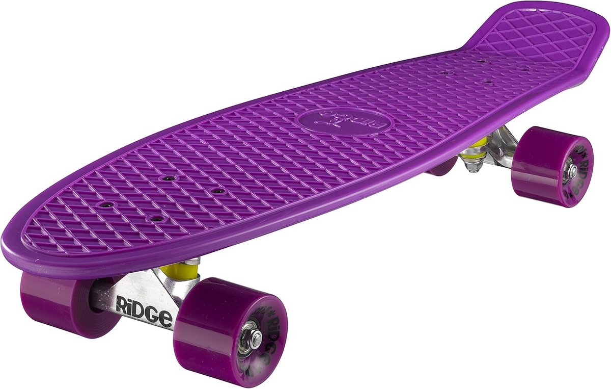 Cruiser Skateboard 69 cm voor Volwassenen en Jongeren Flexibel Deck Paars