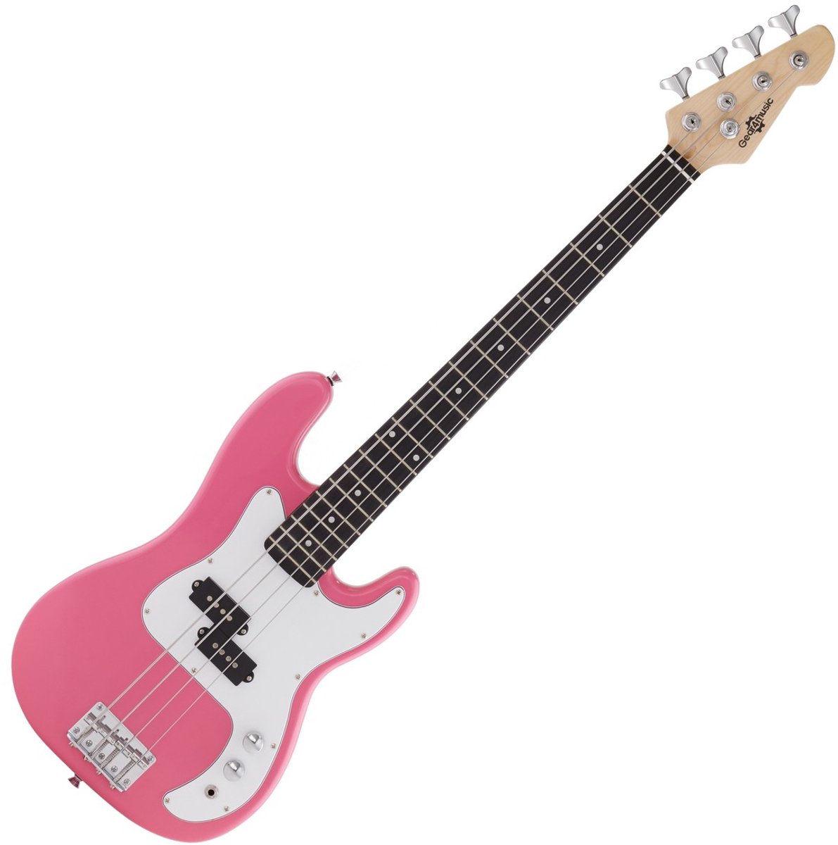 3/4 LA Basgitaar van Gear4music, Roze