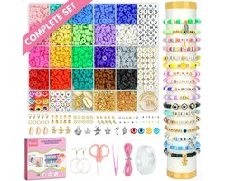 Boncy® XXL Knutselkoffer - Armbandjes Maken Knutselen Meisjes - Creatief Speelgoed - Kralen & Bedels Set voor Meisje en Jongen - Knutseldoos Knutselpakket 4 5 6 7 8 10 12 jaar - Knutselbox Knutsel koffer Touw Maker met Knopen en Kraaltjes