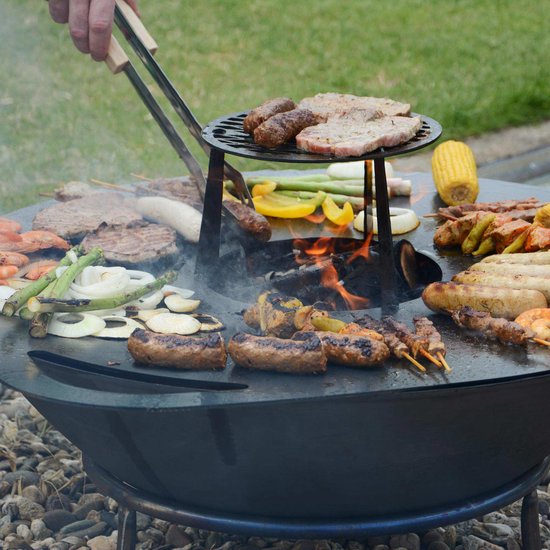 UNUS® Grillplaat voor vuurton of vuurschaal 60 cm staal — afbeelding 4