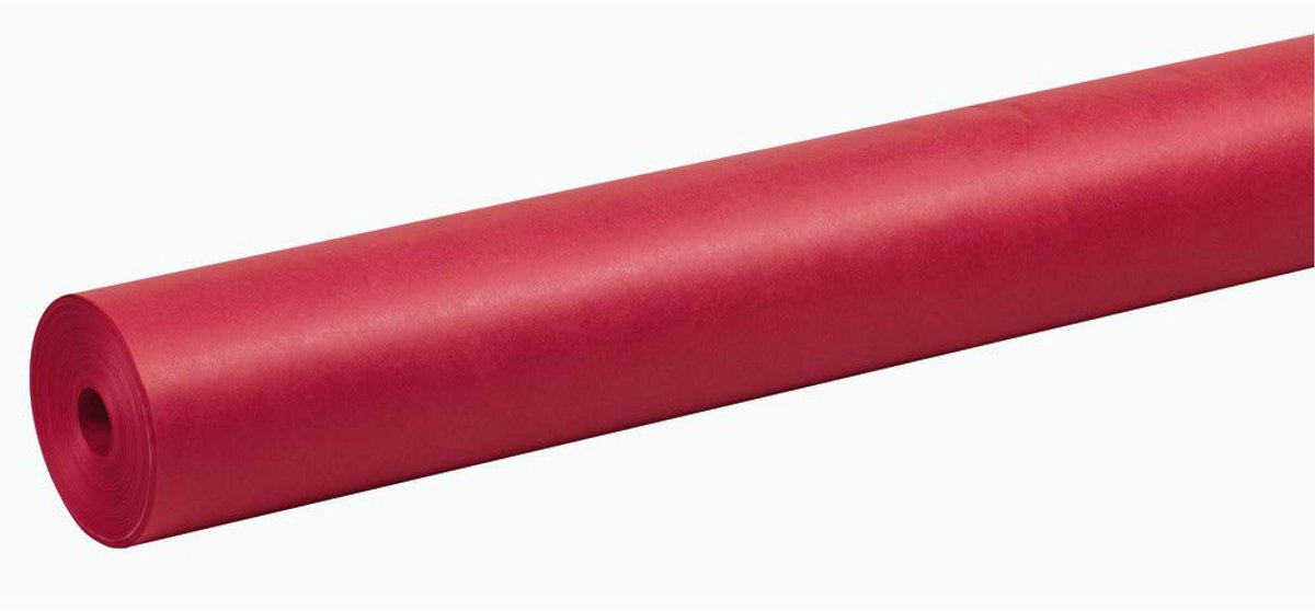 Extra Breed Duo-Afwerking Papier Vlamrood voor Binnen en Buiten - 122 cm x 61 Meter