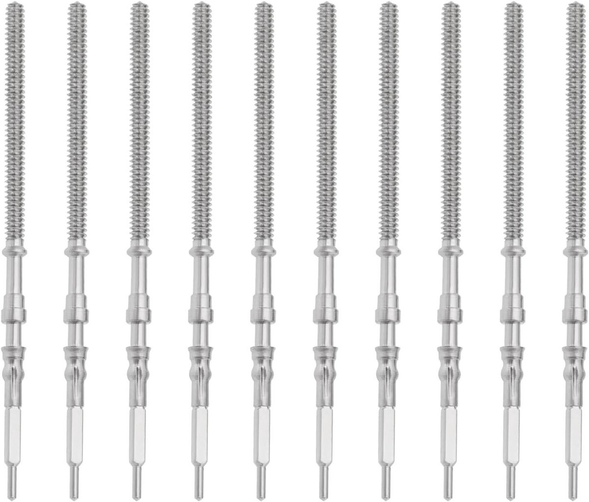 Allecto- Horloge reparatie beweging adapter - Accessoires ketting handvat - Zilver - Modificatie - NH35 NH36 NH38 NH39 - Geschikt voor horloges - Zilver 10 stuks - Verbetering van horloge-accessoires.