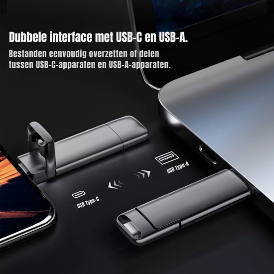 SCH® SSD Externe Harde Schijven - SSD Externe Harde Schijf - Zwart - ‎8cm x 3cm x 1cm van sch — afbeelding 4
