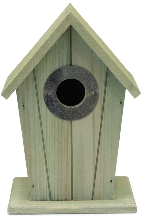 Gifts4Nature Nestkast - 32mm - Nestkastje voor o.a. Koolmees, Boomklevers & Mussen - Houten Vogelhuisje - FSC-gecertificeerd - Groen