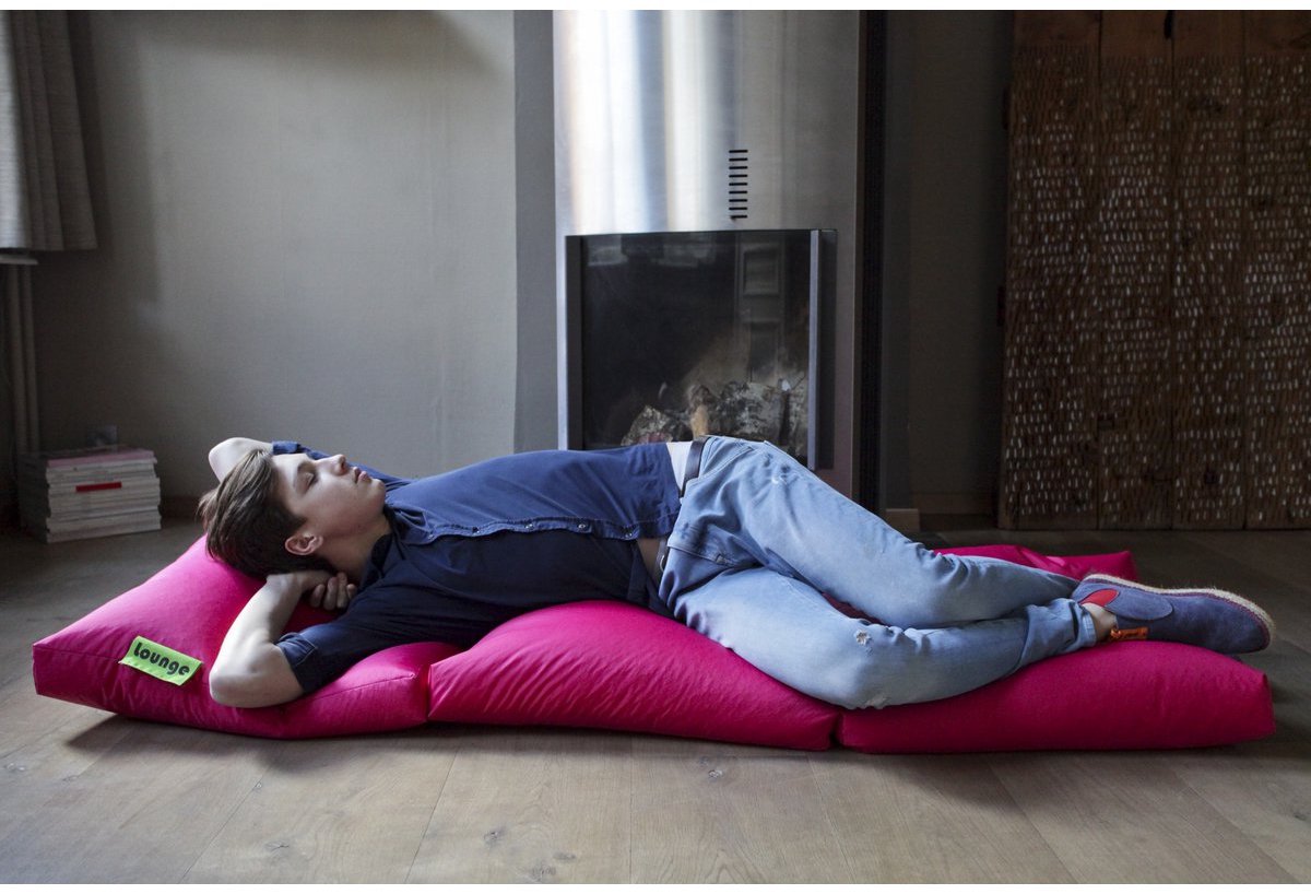 Sit On It Zitzak - Lounge Zitzak - Multifunctioneel - Fuchsia - Lichtgewicht en Duurzaam - Perfect voor Binnen en Buiten DUBBEL PLEZIER - fushia