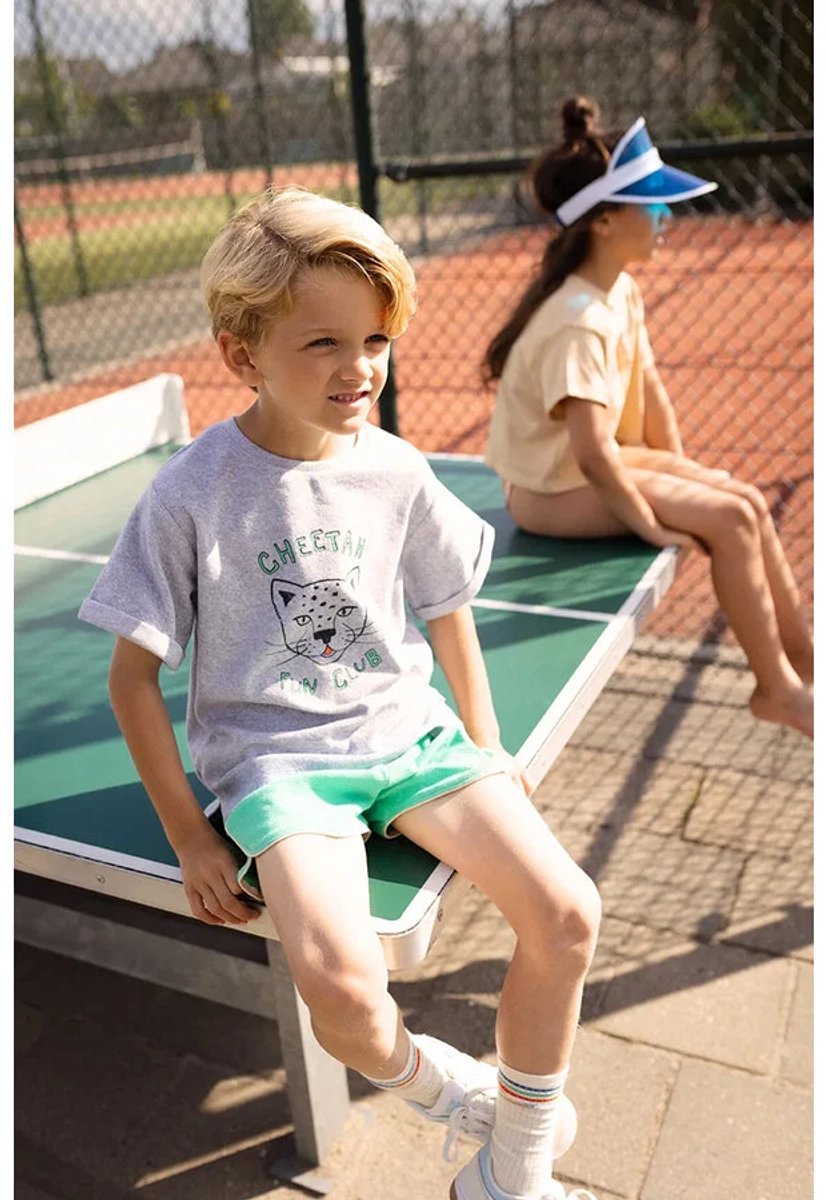 Sproet & Sprout Terry Sport Shorts Broeken Jongens - Mint - Maat 98