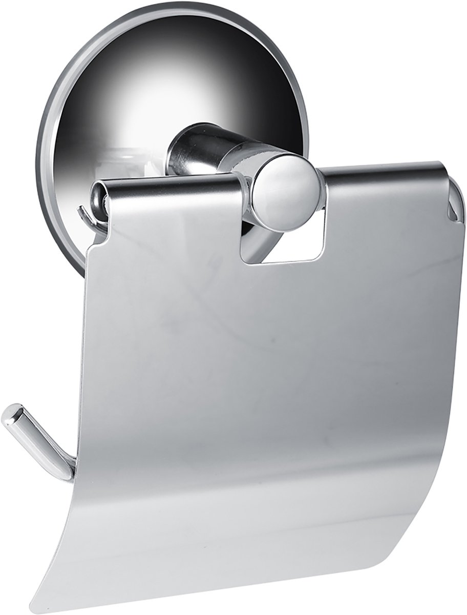 RVS Toiletrolhouder Met Zuignappen - Muurbevestiging Zonder Boren - Roestvrij Staal Voor Badkamer En WC - Stevig En Waterbestendig - 1 Stuk