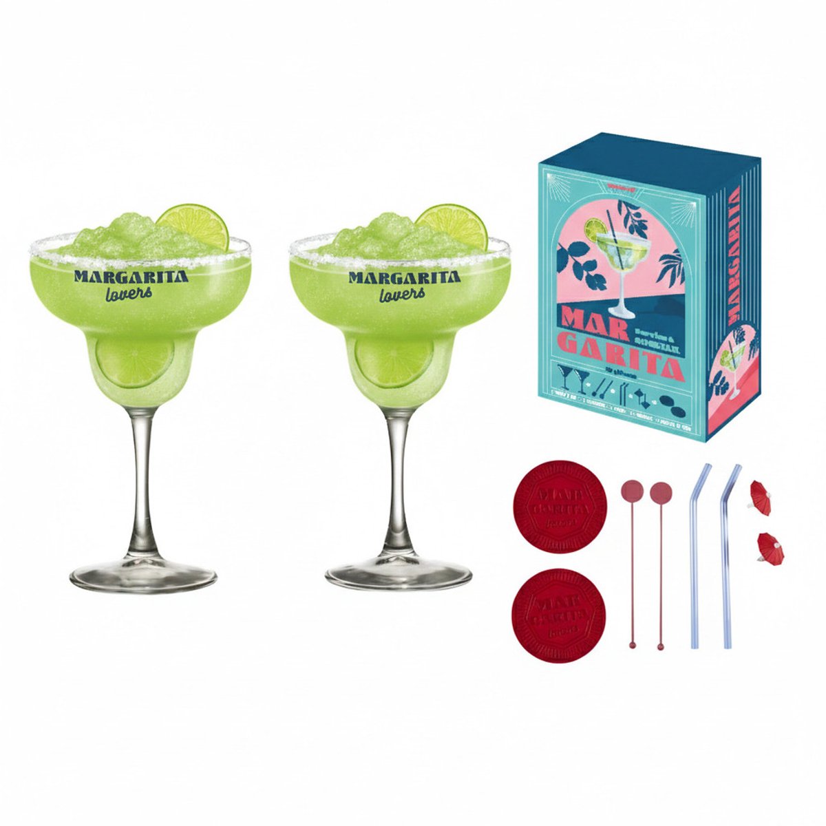 Cook Concept margharita Cocktail Giftset - 10-delig - luxe cadeauset - glazen - vaderdag / moederdag