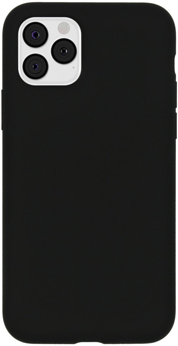 Accezz Hoesje - Geschikt voor Apple iPhone 11 Pro - Liquid Silicone Backcover - Zwart